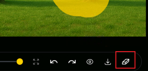右下の [消しゴムマーク] を押して修正を実行できる