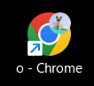 プロファイルのアイコンがついているショートカット