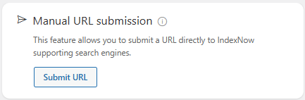 Manual URL submission