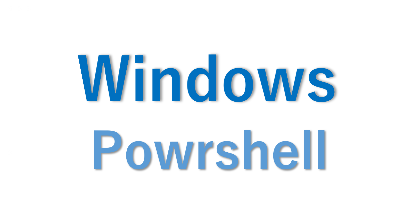 Windows‐and‐Powershell